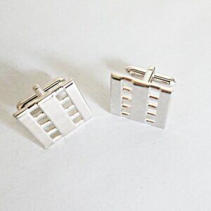 Silver Cufflinks, Vintage 1960's